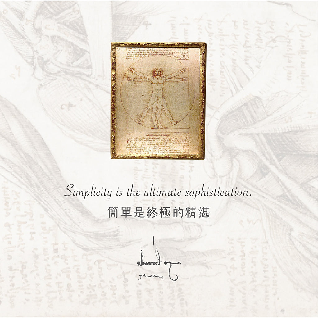 達文西《維特魯威人》簽名經典蠟燭