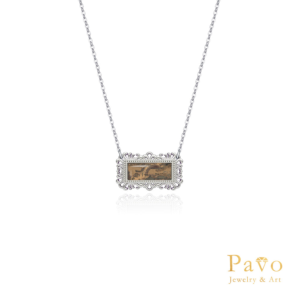 日景《清明上河圖》藝術鑲嵌項鍊系列