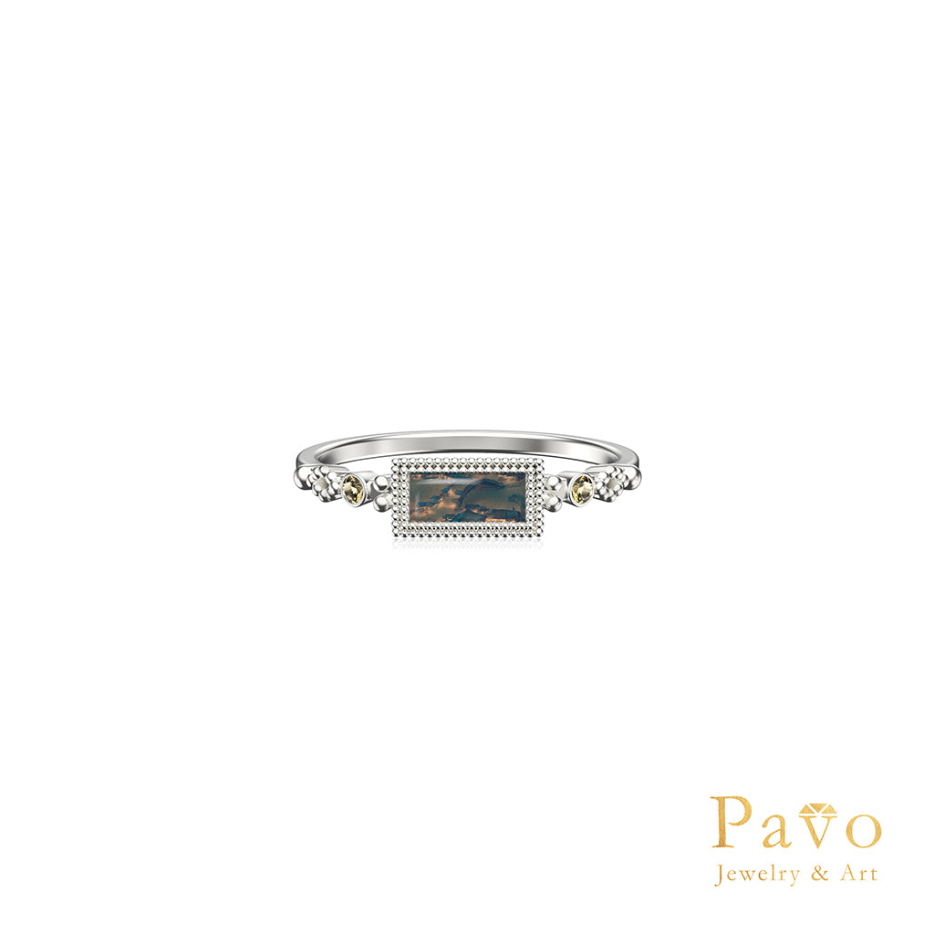 夜景《清明上河圖》藝術鑲嵌戒指系列