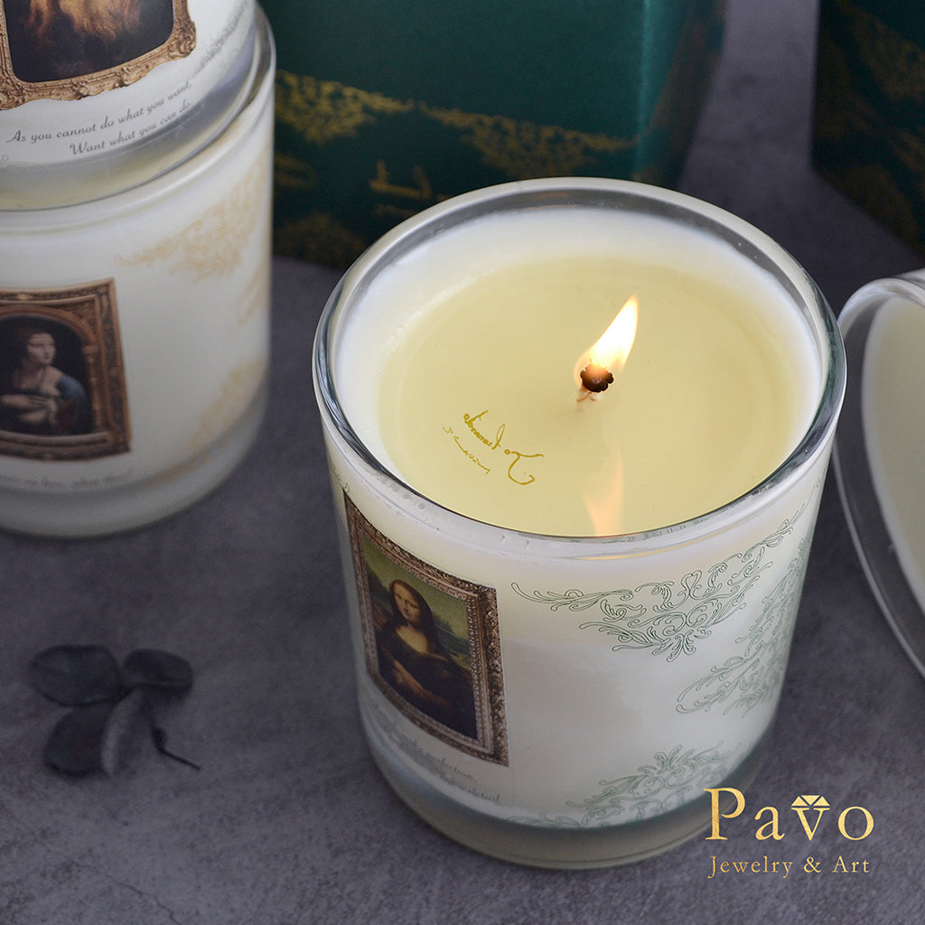 達文西《施洗者聖約翰》簽名經典蠟燭– Pavo Jewelry & Art 珐帛