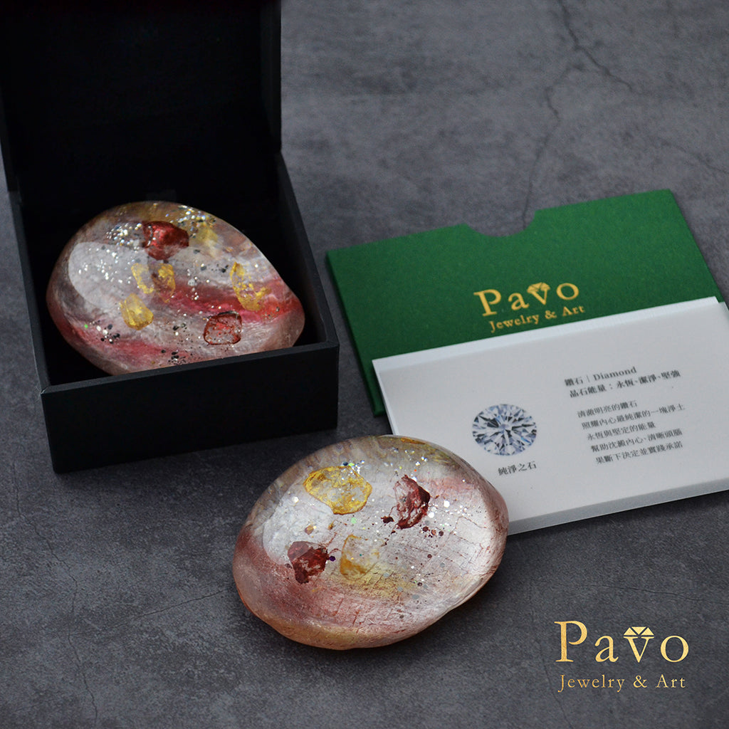 四月誕生石《鑽石》藝術寶石皂共生系列