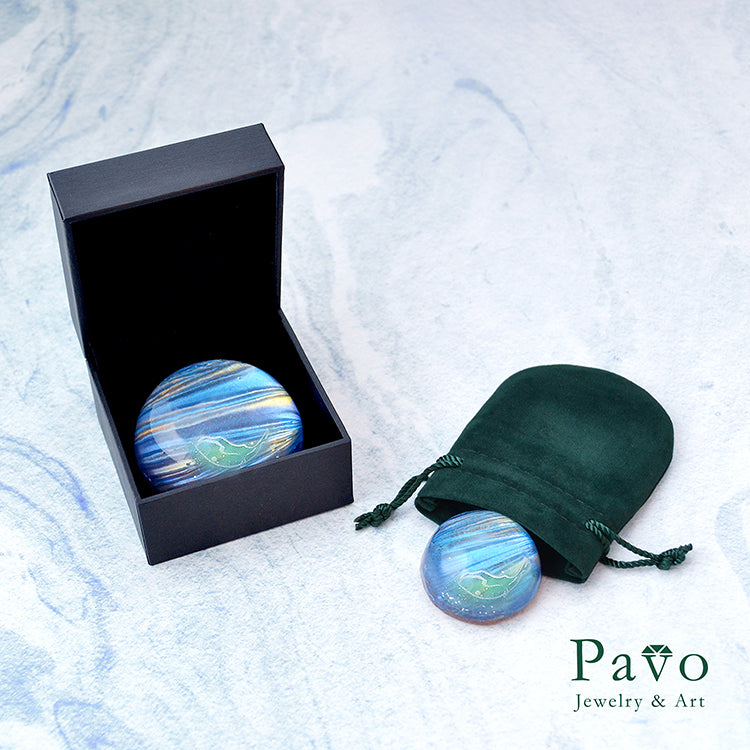 守護動物《藍寶海龜的禮物》藝術寶石皂