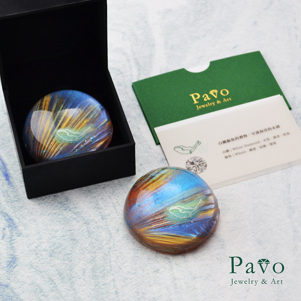 守護動物《白鑽鯨魚的禮物》藝術寶石皂