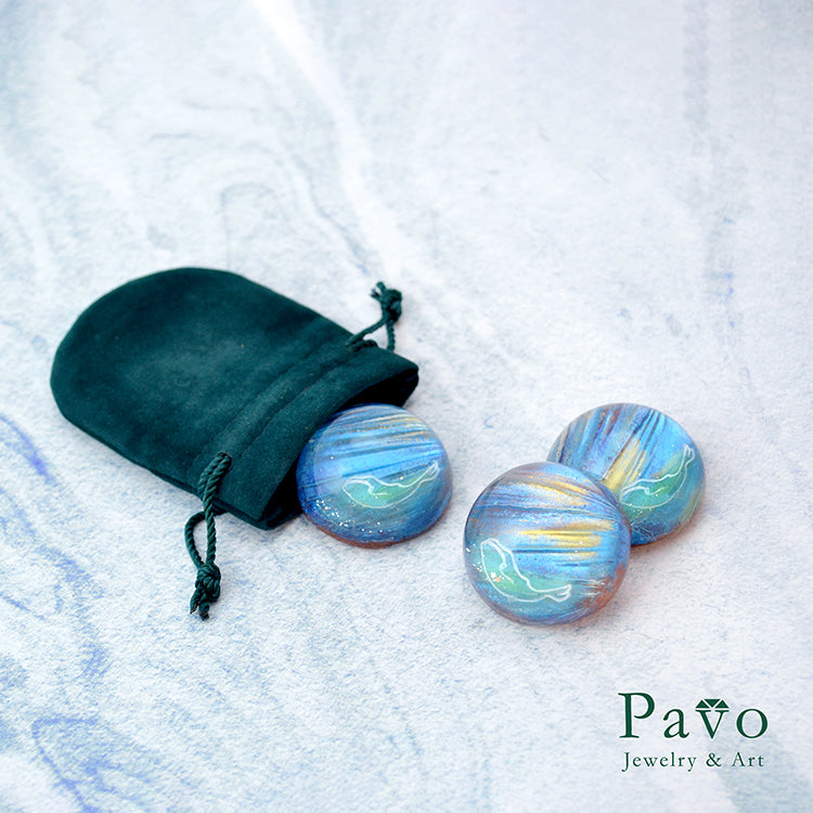 守護動物《白鑽鯨魚的禮物》藝術寶石皂