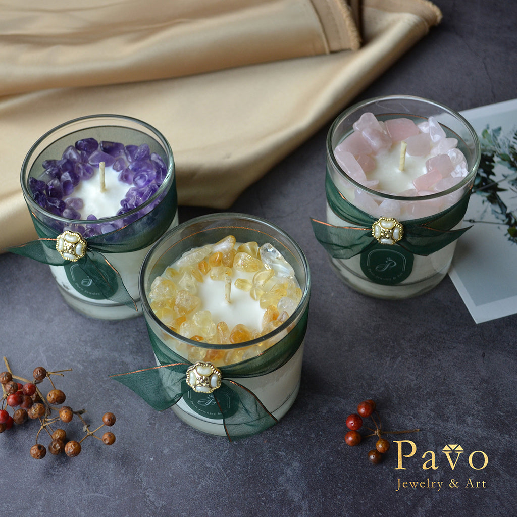 水晶能量蠟燭《紫水晶》