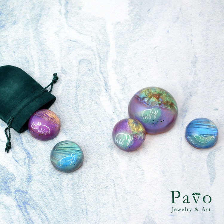 守護動物《紅寶犀牛的禮物》藝術寶石皂