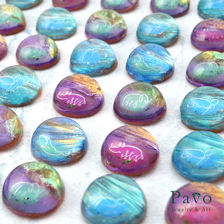 守護動物《紅寶犀牛的禮物》藝術寶石皂