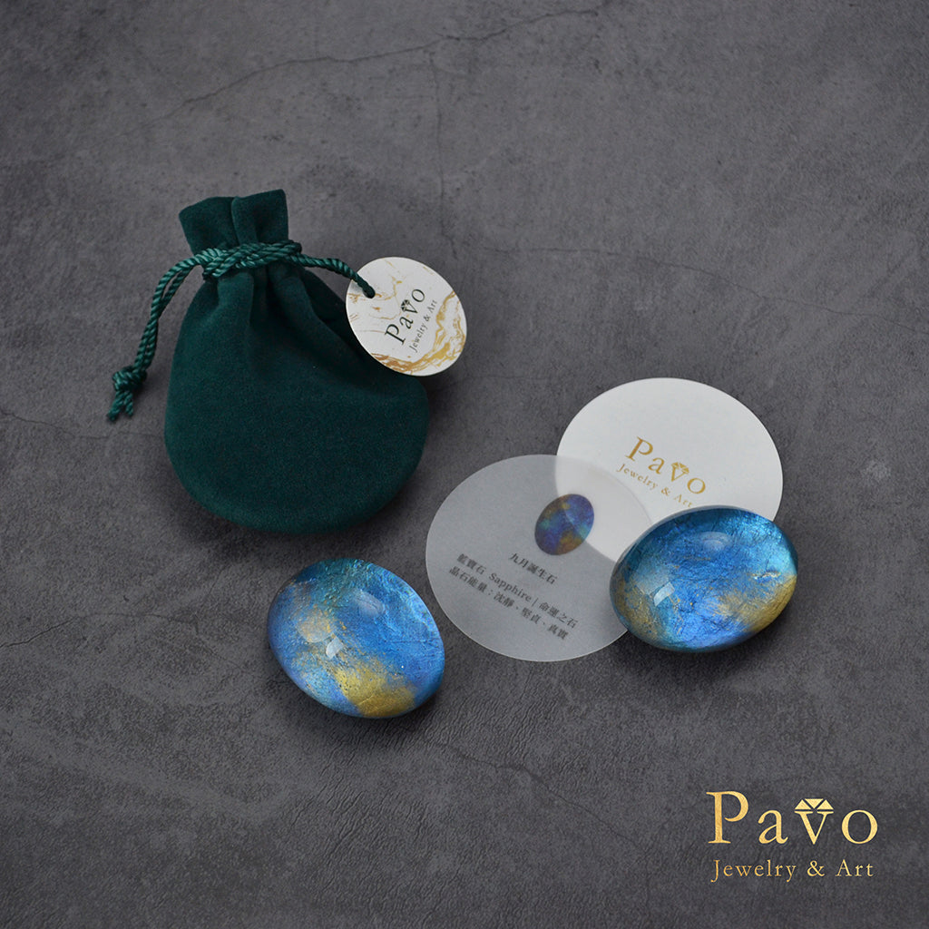 九月誕生石《藍寶石》藝術寶石皂共生系列