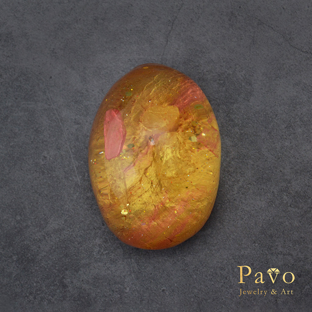 十一月誕生石《黃水晶》藝術寶石皂共生系列