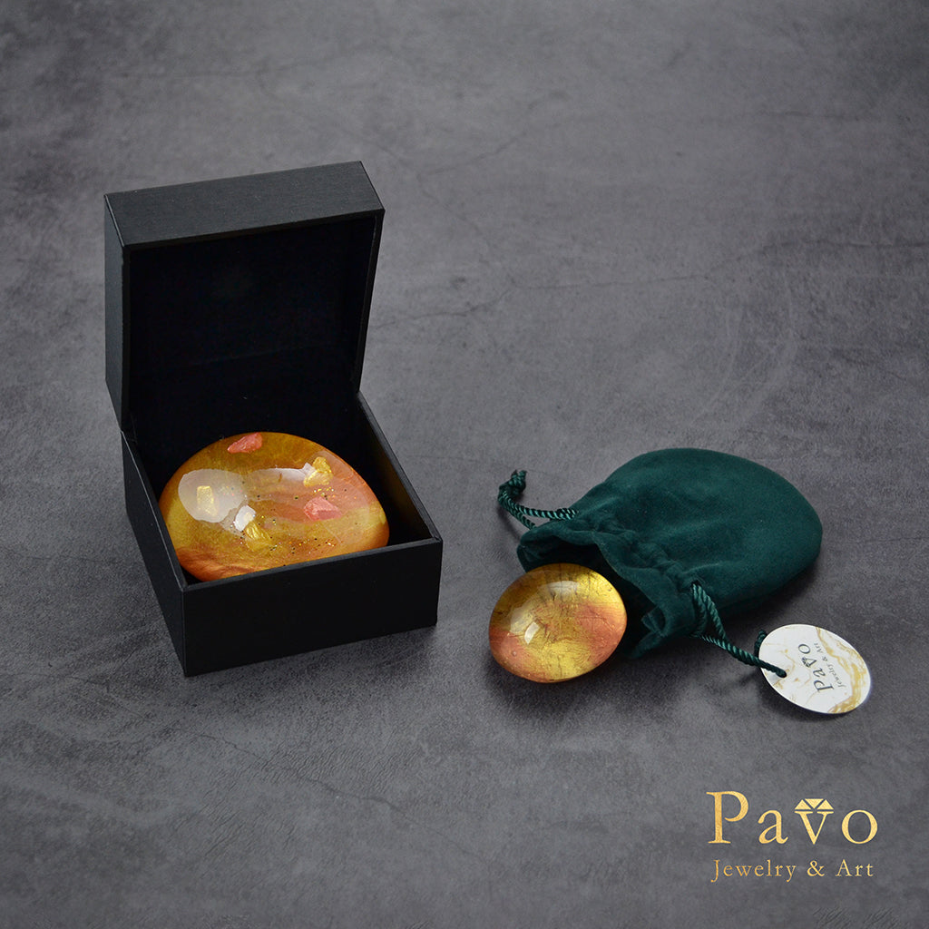 十一月誕生石《黃水晶》藝術寶石皂共生系列