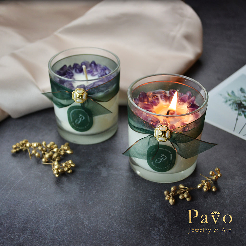 水晶能量蠟燭《紫水晶》