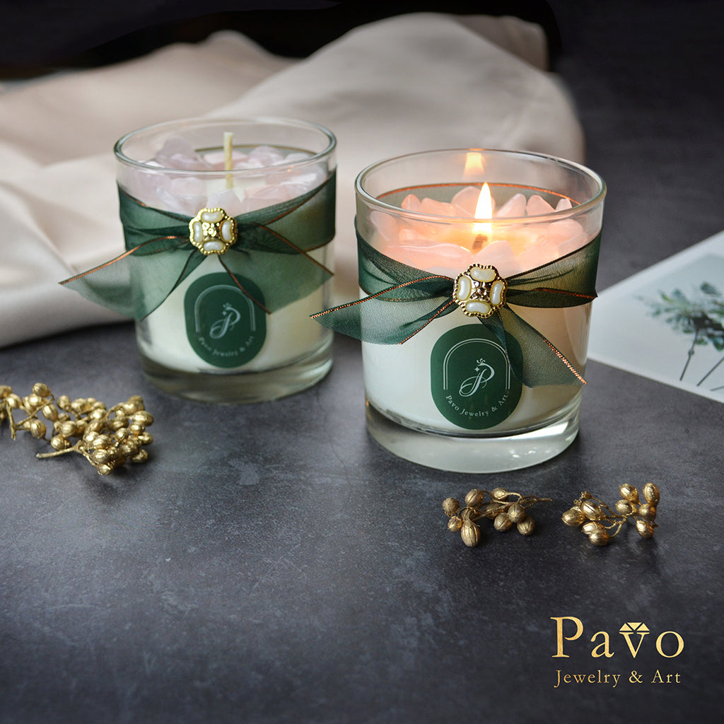 水晶能量蠟燭《粉水晶》