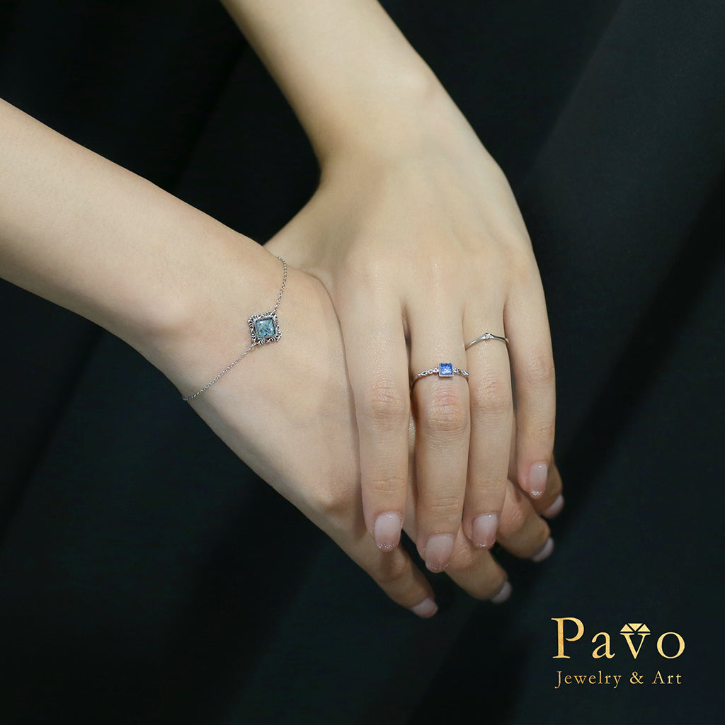 梵谷《星夜》藝術鑲嵌手鍊系列