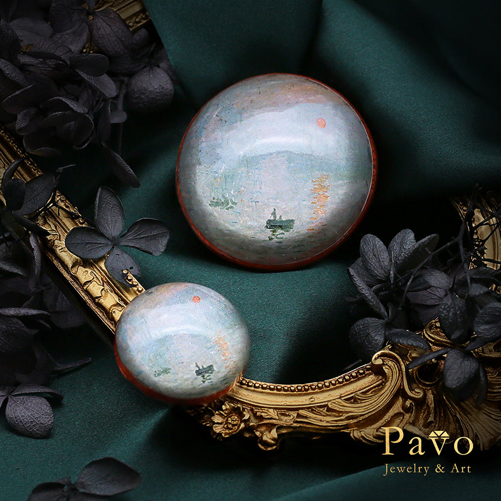 莫內《日出》藝術寶石皂