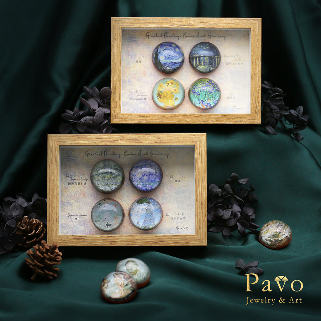 莫內《撐傘的女子》藝術寶石皂