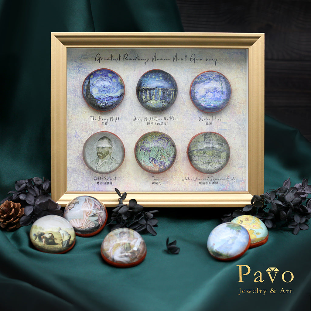 莫內《日出》藝術寶石皂