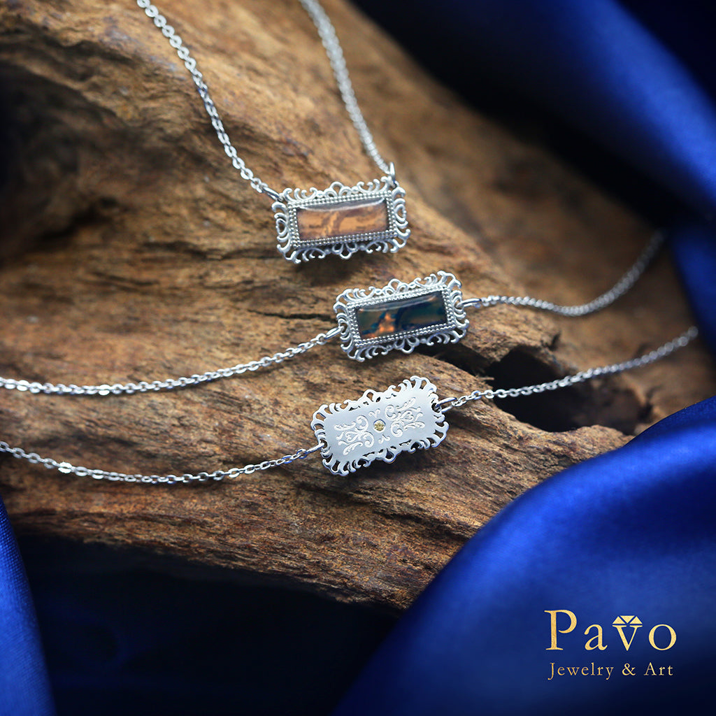 夜景《清明上河圖》藝術鑲嵌項鍊系列