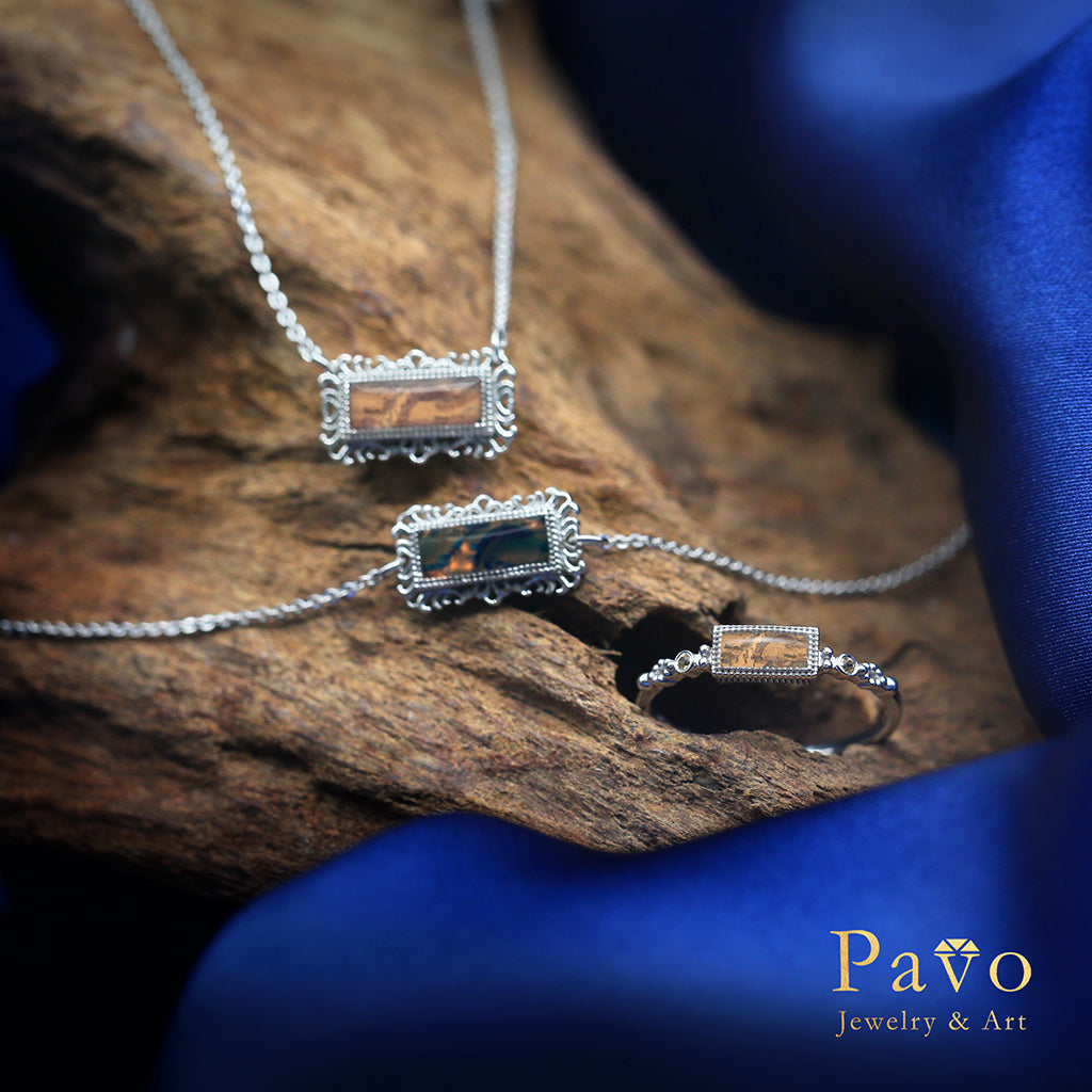 夜景《清明上河圖》藝術鑲嵌戒指系列