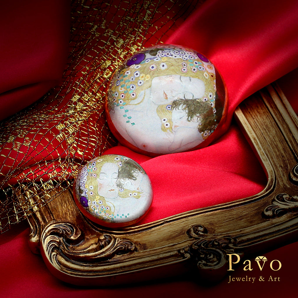 克林姆《婦女的三種年齡》藝術寶石皂