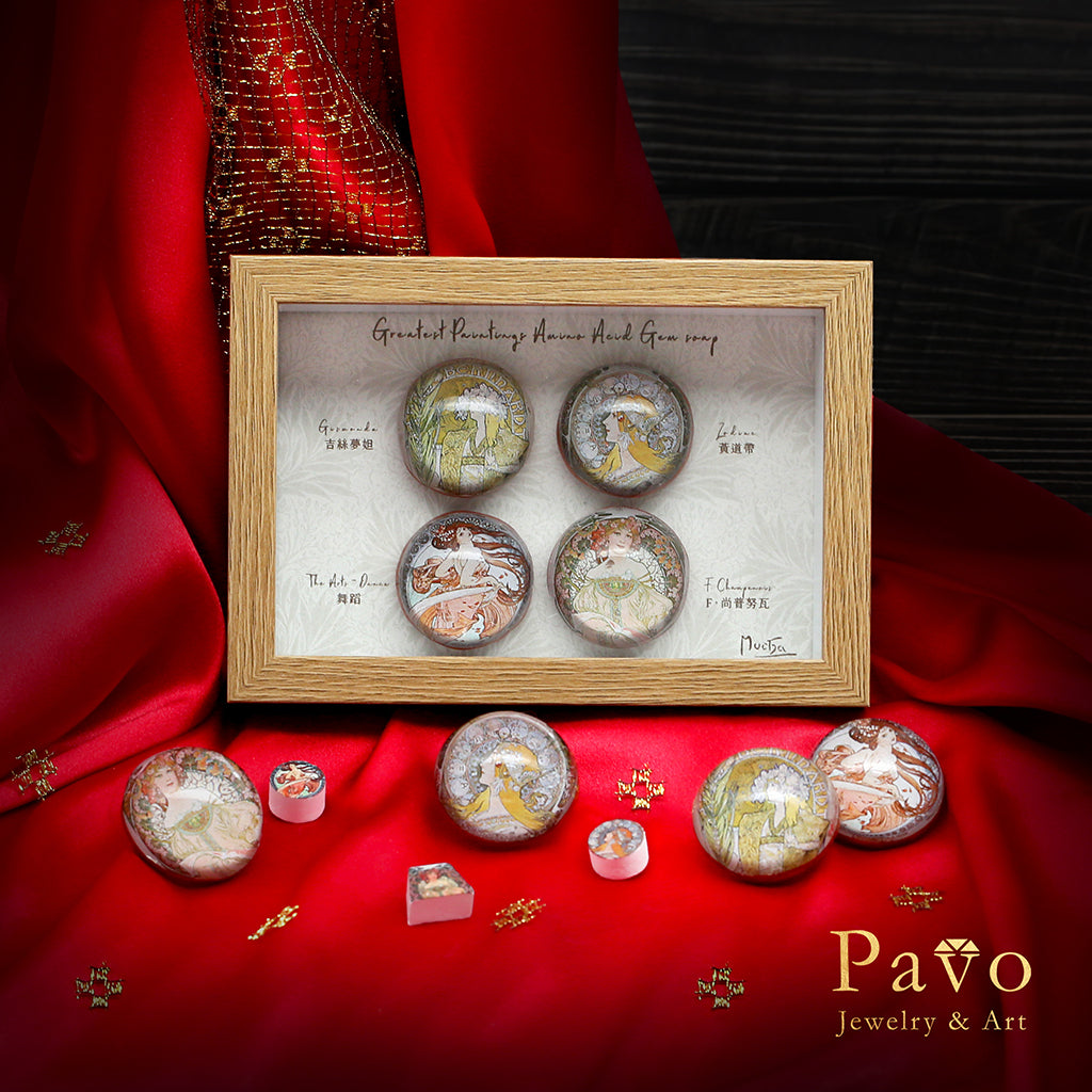 慕夏《舞蹈》藝術寶石皂