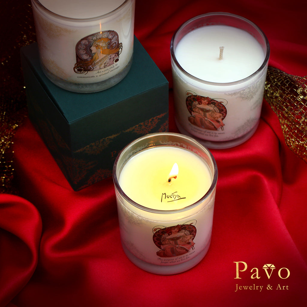 慕夏《F‧尚普努瓦》簽名經典蠟燭
