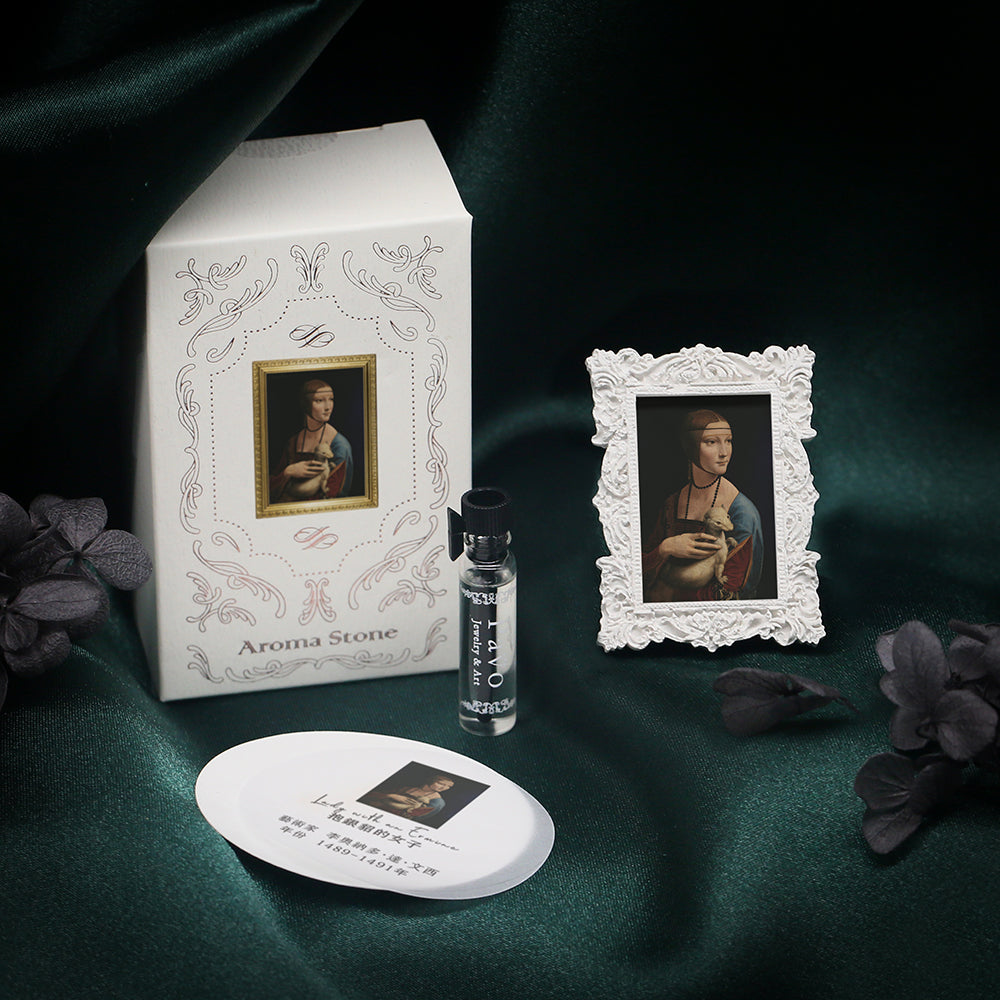 達文西《抱銀貂的女子》名畫擴香石