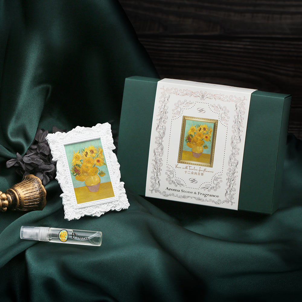 梵谷《十二朵向日葵》名畫擴香石