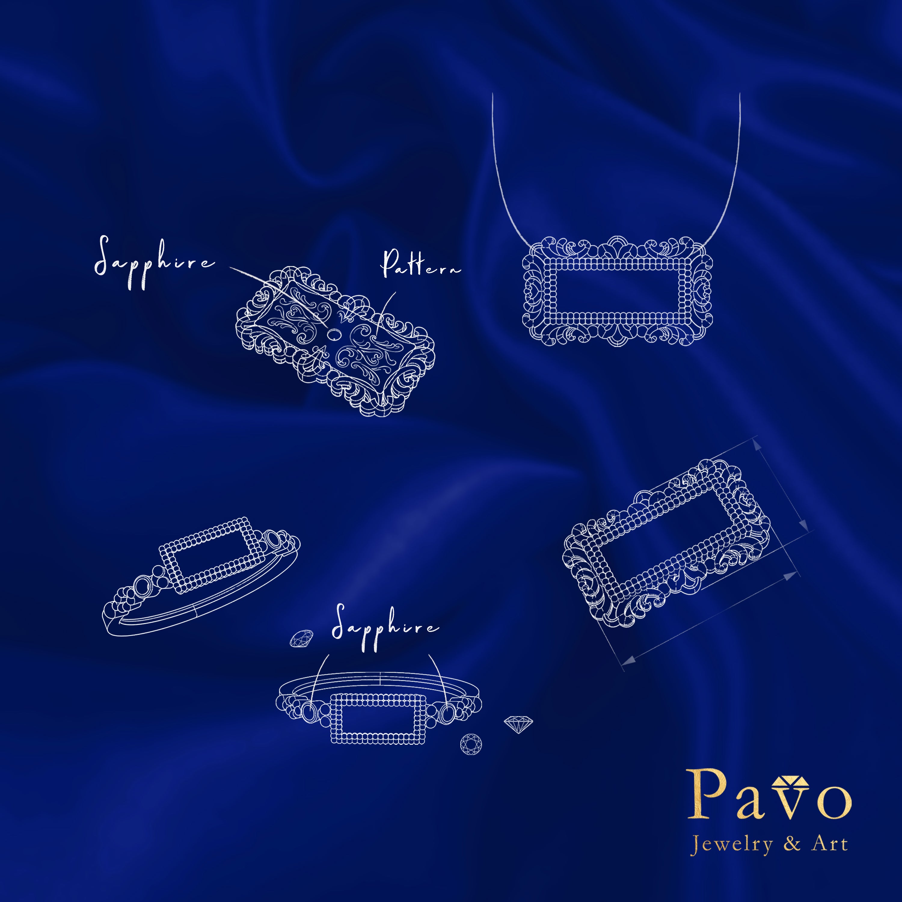 夜景《清明上河圖》藝術鑲嵌項鍊系列