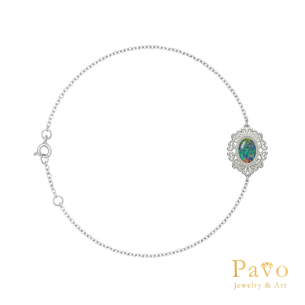 梵谷《鳶尾花》藝術鑲嵌手鍊系列