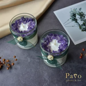 Pavo 專屬香氛水晶大豆蠟燭-紫水晶