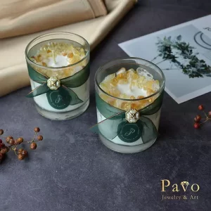 Pavo 專屬香氛水晶大豆蠟燭-黃水晶