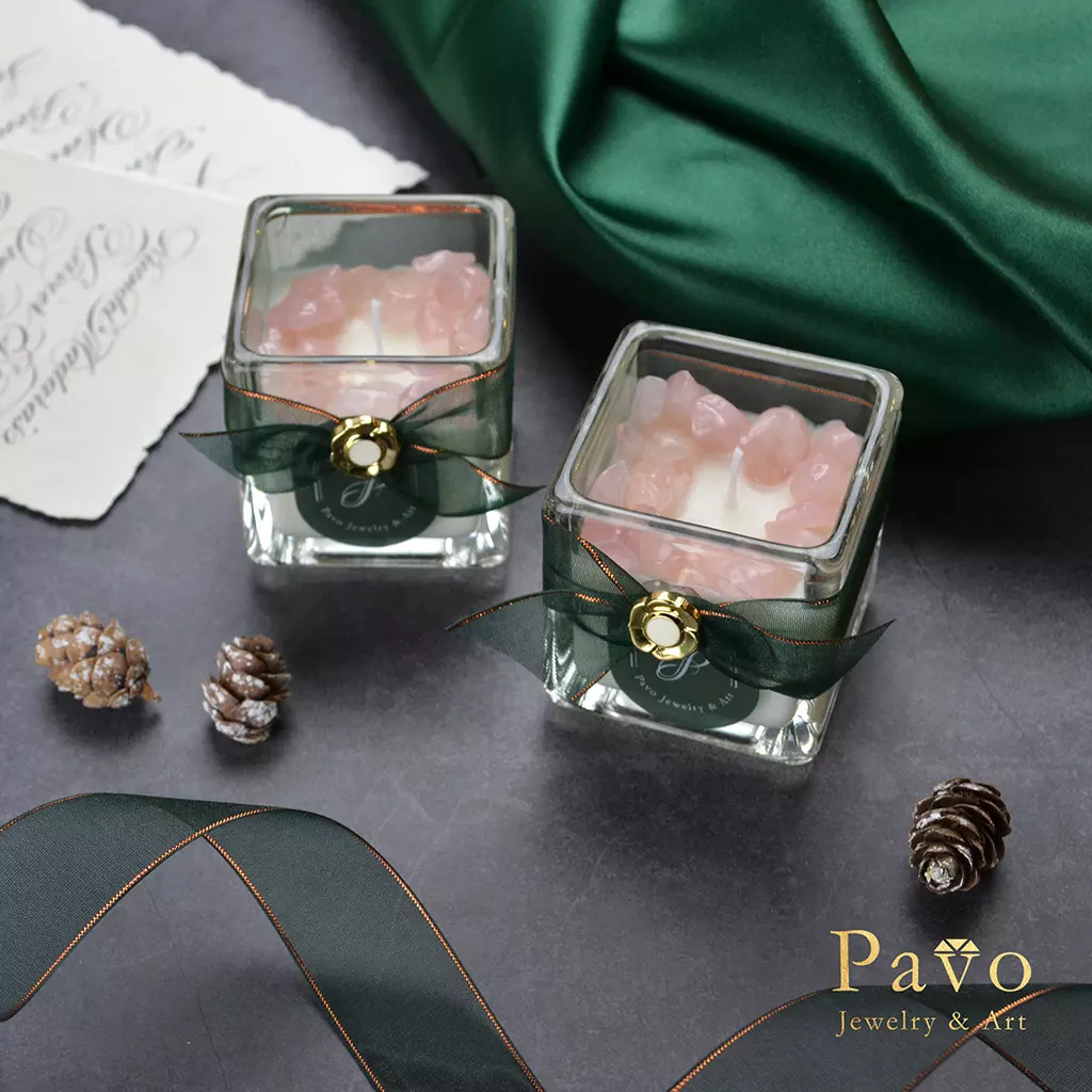 Pavo 能量護膚蠟燭Spa Candle系列-粉水晶