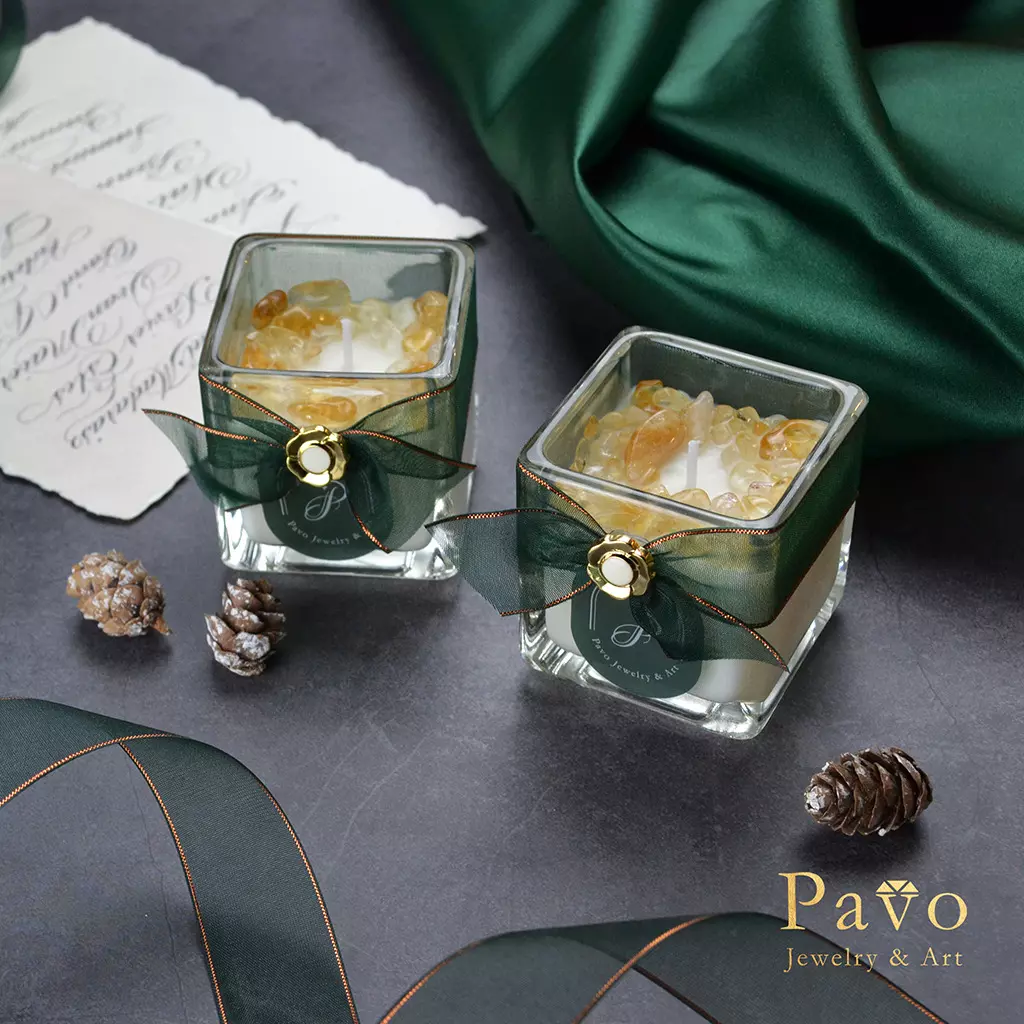 Pavo 能量護膚蠟燭Spa Candle系列-黃水晶