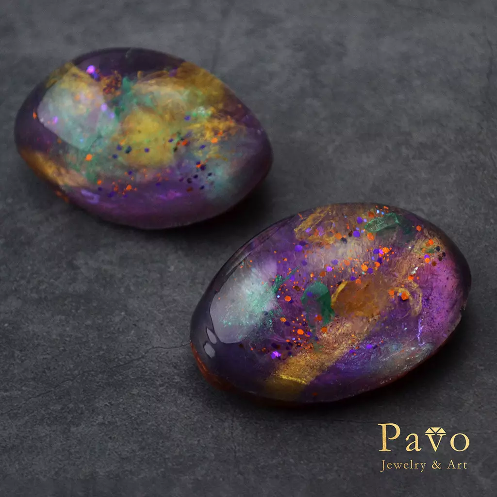 藝術寶石皂 二月誕生石 共生系列-紫水晶 Amethyst 一對