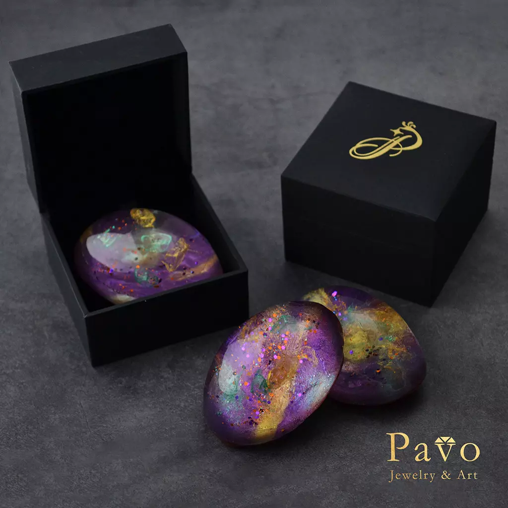藝術寶石皂 二月誕生石 共生系列-紫水晶 Amethyst展示