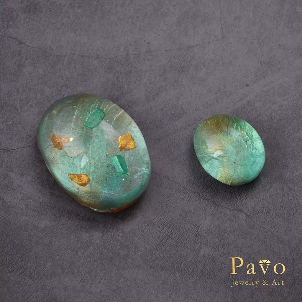藝術寶石皂 -八月誕生石 -橄欖石 Peridot