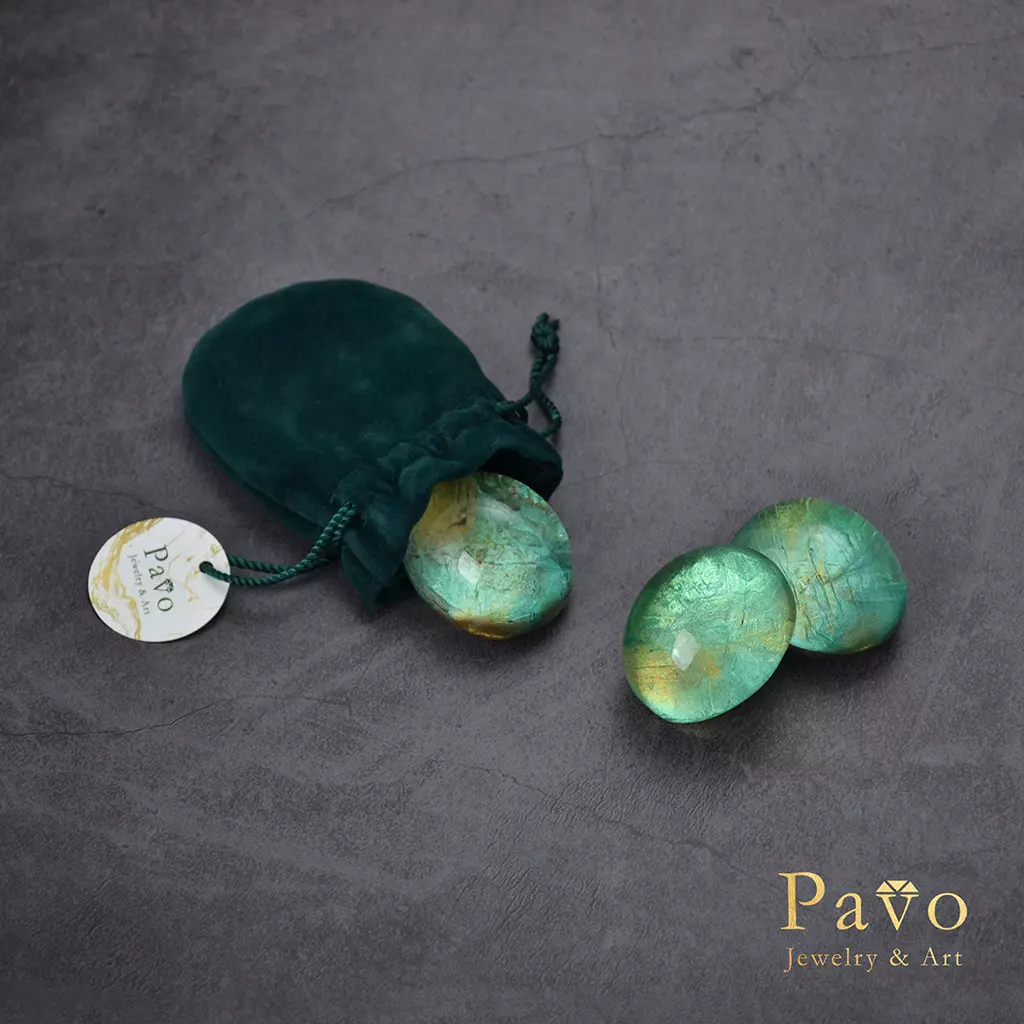 藝術寶石皂 -八月誕生石 迷你珍藏系列-橄欖石 Peridot 展示